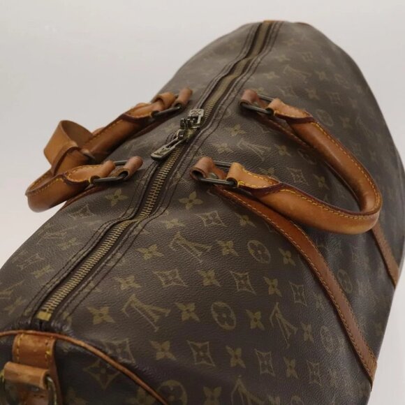 LOUIS VUITTON Monogram Keepall Bandouliere 55 Boston Bag - Picture 9 of 15